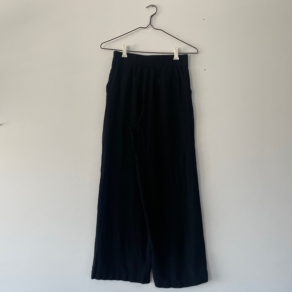 Gentle Fawn Black Wide Leg Linen Blend Julius Pants Women's Small - Picture 16 of 16